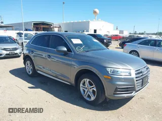2019 Audi Q5 Premium with VIN WA1ANAFY1K2065059, listed as a IAAI auction lot 40566830 with 61,534 mi miles. Bid and sale history available at carsss.com. Image 1.