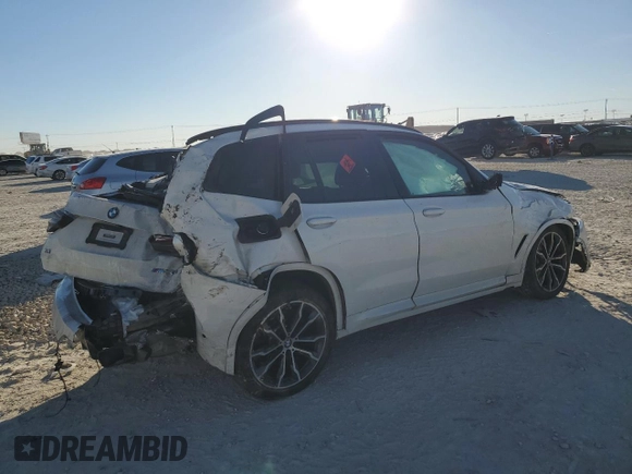 2023 BMW X3 M40i with VIN 5UX83DP07P9S24541, listed as a Copart auction lot 87211424 with Not Provided miles and Salvage Title. Bid and sale history available at DreamBid. Image 3.