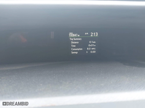 2015 Toyota Prius c One with VIN JTDKDTB3XF1097538, listed as a IAAI auction lot 42031057 with 100,847 mi miles. Bid and sale history available at carsss.com. Image 7.
