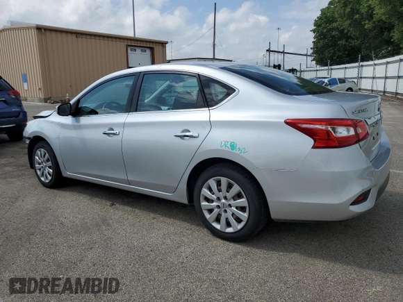 2019 Nissan Sentra S with VIN 3N1AB7AP2KY244313, listed as a Copart auction lot 59737575 with 46,198 mi miles and Salvage title. Bid and sale history available at DreamBid. Image 2.