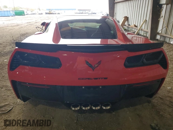 2017 Chevrolet Corvette Grand Sport 2LT with VIN 1G1YY2D73H5120445, listed as a Copart auction lot 83466354 with 24,251 mi miles and Salvage Title. Bid and sale history available at carsss.com. Image 6.