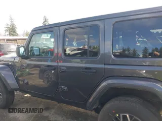 2025 Jeep Wrangler Sahara with VIN 1C4PJXENXSW527925, listed as a IAAI auction lot 41818650 with 5,478 mi miles and . Bid and sale history available at DreamBid. Image 14.