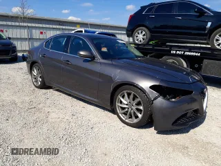 2017 Alfa Romeo Giulia with VIN ZARFAEBN1H7536624, listed as a Copart auction lot 48640104 with 100,829 mi miles and Salvage Title. Bid and sale history available at carsss.com. Image 4.
