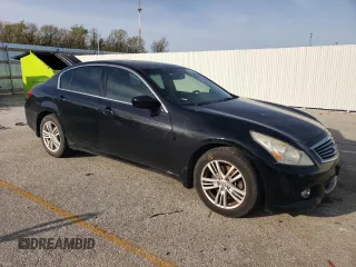 2012 Infiniti G25 x with VIN JN1DV6AR9CM730525, listed as a Copart auction lot 54015105 with 214,989 mi miles and Salvage title. Bid and sale history available at DreamBid. Image 4.
