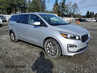 2021 Kia Sedona LX with VIN KNDMB5C14M6671364, listed as a Copart auction lot 48707495 with 58,661 mi miles and Salvage Title. Bid and sale history available at carsss.com. Image 4.