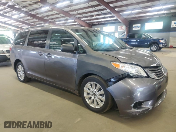 2015 Toyota Sienna LE with VIN 5TDJK3DC7FS105502, listed as a Copart auction lot 61672045 with 183,035 mi miles and Clean title. Bid and sale history available at DreamBid. Image 4.
