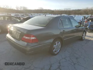 2004 Lexus LS 430 with VIN JTHBN36F440149975, listed as a Copart auction lot 49853965 with Not Provided miles and Salvage Title. Bid and sale history available at DreamBid. Image 3.