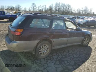 2000 Subaru Legacy Outback with VIN 4S3BH665XY7622020, listed as a Copart auction lot 45004945 with Not provided miles and Salvage title. Bid and sale history available at DreamBid. Image 3.