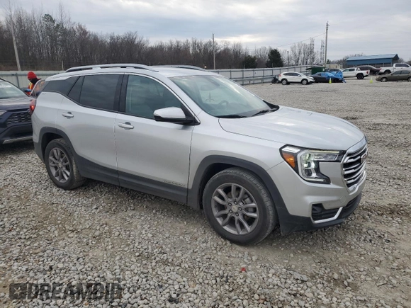2022 GMC Terrain SLT with VIN 3GKALPEVXNL272367, listed as a Copart auction lot 44560335 with 43,971 mi miles and Salvage Title. Bid and sale history available at DreamBid. Image 4.