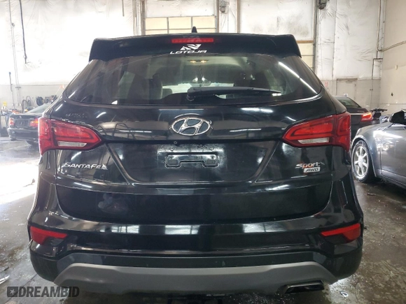 2017 Hyundai Santa Fe Sport 2.4L with VIN 5NMZTDLB5HH044803, listed as a Copart auction lot 87744205 with 109,305 mi miles and Salvage Title. Bid and sale history available at carsss.com. Image 6.