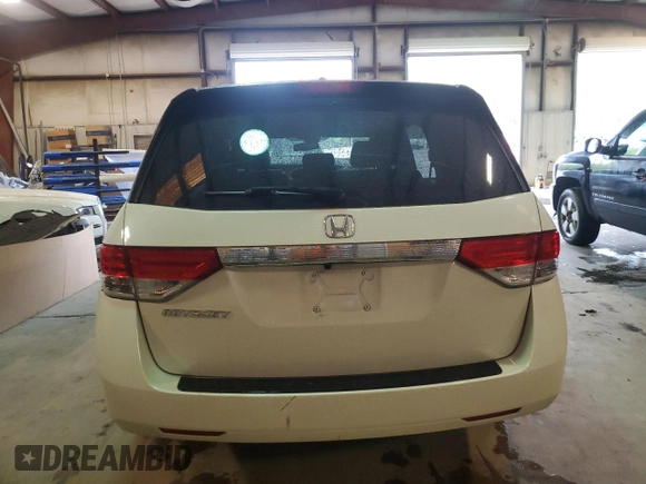 2017 Honda Odyssey EX-L with VIN 5FNRL5H66HB005558, listed as a Copart auction lot 51144495 with 26,128 mi miles and Salvage Title. Bid and sale history available at DreamBid. Image 6.