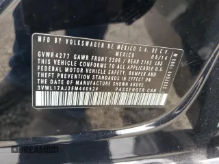 2014 Volkswagen Jetta SEL with VIN 3VWL17AJ2EM440524, listed as a Copart auction lot 61206685 with 104,987 mi miles and Salvage title. Bid and sale history available at DreamBid. Image 12.