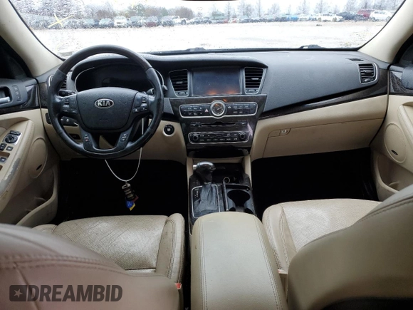 2015 Kia Cadenza Premium with VIN KNALN4D78F5177255, listed as a Copart auction lot 45192303 with 95,917 mi miles and Salvage Title. Bid and sale history available at carsss.com. Image 8.