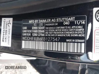 2015 Mercedes-Benz E 350 Luxury with VIN WDDHF8JB6FB127547, listed as a IAAI auction lot 41727073 with 120,432 mi miles and . Bid and sale history available at DreamBid. Image 9.