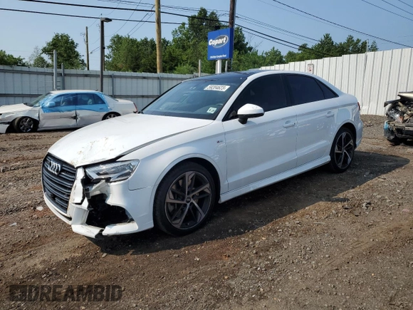 2020 Audi A3 Sedan S line Premium with VIN WAUBEGFF1LA095081, listed as a Copart auction lot 59204623 with 31,721 mi miles. Bid and sale history available at carsss.com. Image 1.