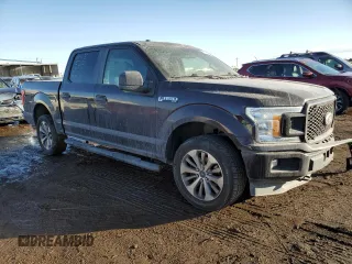 2018 Ford F-150 XL with VIN 1FTEW1EG4JFC11412, listed as a Copart auction lot 42422455 with 87,778 mi miles and Salvage Title. Bid and sale history available at carsss.com. Image 4.