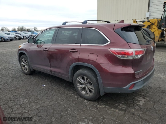 2016 Toyota Highlander LE with VIN 5TDBKRFH7GS327801, listed as a Copart auction lot 45739575 with 152,588 mi miles and Salvage Title. Bid and sale history available at carsss.com. Image 2.