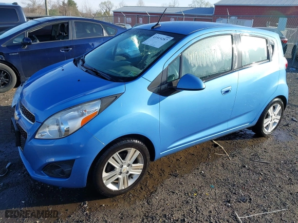 2013 Chevrolet Spark LT with VIN KL8CD6S94DC504483, listed as a IAAI auction lot 41919287 with 124,670 mi miles. Bid and sale history available at carsss.com. Image 17.
