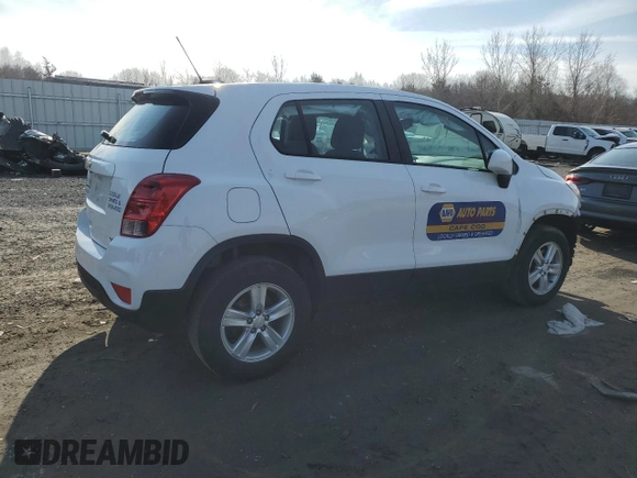 2022 Chevrolet Trax LS with VIN KL7CJNSM9NB504966, listed as a Copart auction lot 46585695 with 75,595 mi miles and Salvage Title. Bid and sale history available at carsss.com. Image 3.