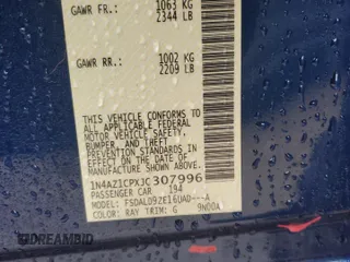 2018 Nissan LEAF S with VIN 1N4AZ1CPXJC307996, listed as a Copart auction lot 55135345 with 73,770 mi miles and Clean Title. Bid and sale history available at DreamBid. Image 12.