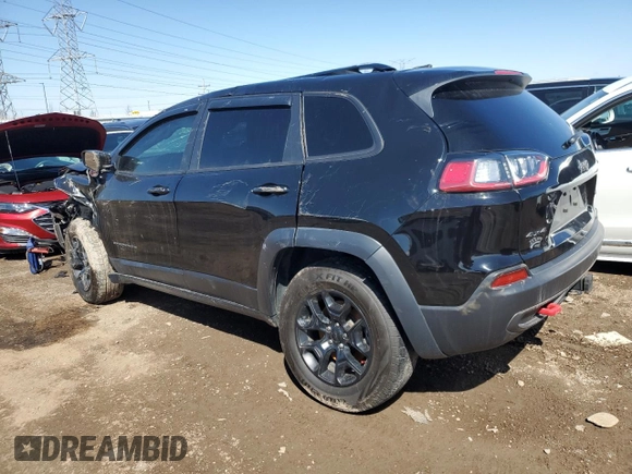 2022 Jeep Cherokee Trailhawk with VIN 1C4PJMBX9ND516418, listed as a Copart auction lot 49733765 with 55,624 mi miles and Salvage title. Bid and sale history available at DreamBid. Image 2.