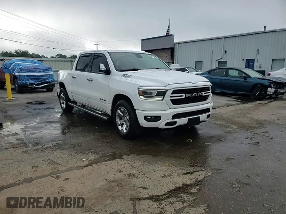 2019 Ram 1500 Big Horn with VIN 1C6RREFT1KN683657, listed as a Copart auction lot 58408885 with 70,556 mi miles and Non repairable. Bid and sale history available at DreamBid. Image 14.