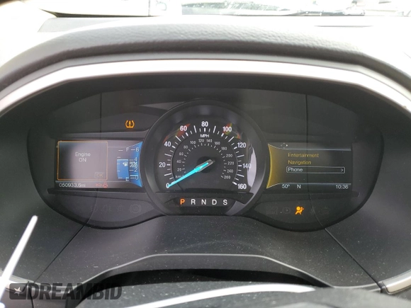 2018 Ford Edge SEL with VIN 2FMPK4J84JBB79918, listed as a Copart auction lot 52801355 with 50,933 mi miles and Salvage Title. Bid and sale history available at DreamBid. Image 9.