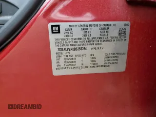 2013 Chevrolet Equinox LT with VIN 2GNALPEK8D6360264, listed as a Copart auction lot 54623615 with 120,432 mi miles and Clean Title. Bid and sale history available at DreamBid. Image 13.
