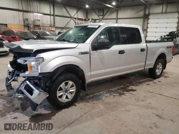 2018 Ford F-150 XL with VIN 1FTFW1E50JFB35013, listed as a Copart auction lot 57240755 with 127,401 mi miles and Salvage title. Bid and sale history available at DreamBid. Image 1.