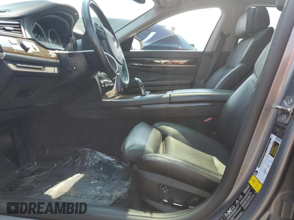2010 BMW 7 Series 750Li xDrive with VIN WBAKC8C5XAC430699, listed as a Copart auction lot 59539825 with Not provided miles and Salvage title. Bid and sale history available at DreamBid. Image 7.