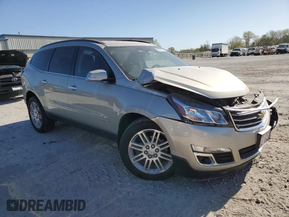 2015 Chevrolet Traverse LT with VIN 1GNKVGKD5FJ336918, listed as a Copart auction lot 53041795 with 119,745 mi miles and Salvage title. Bid and sale history available at DreamBid. Image 4.
