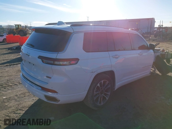 2021 Jeep Grand Cherokee Overland with VIN 1C4RJKDG3M8204967, listed as a IAAI auction lot 41744813 with 37,297 mi miles and . Bid and sale history available at DreamBid. Image 4.