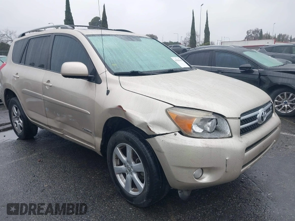 2008 Toyota RAV4 Ltd with VIN JTMZK31V185022939, listed as a IAAI auction lot 41563142 with 165,669 mi miles. Bid and sale history available at carsss.com. Image 1.