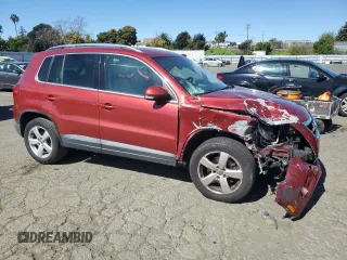 2010 Volkswagen Tiguan with VIN WVGAV9AX4AW003953, listed as a Copart auction lot 48369585 with 108,467 mi miles and Salvage Title. Bid and sale history available at DreamBid. Image 4.