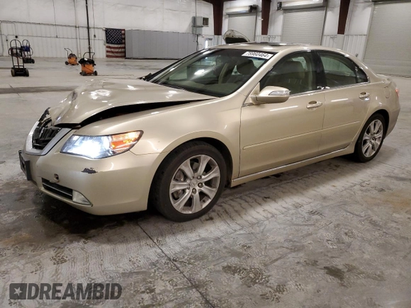 2009 Acura RL Tech Pkg with VIN JH4KB26669C001318, listed as a Copart auction lot 78960464 with 135,333 mi miles and Salvage Title. Bid and sale history available at carsss.com. Image 1.