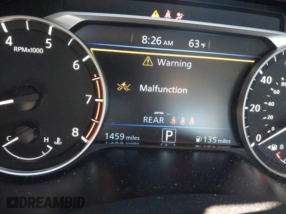 2025 Nissan Altima SR with VIN 1N4BL4CV7SN354284, listed as a IAAI auction lot 42067312 with 15,000 mi miles and . Bid and sale history available at DreamBid. Image 15.