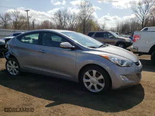 2012 Hyundai Elantra GLS with VIN KMHDH4AE7CU316094, listed as a Copart auction lot 51986305 with 89,930 mi miles and Salvage Title. Bid and sale history available at carsss.com. Image 4.