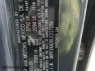 2020 Kia Forte LXS with VIN 3KPF24AD8LE217286, listed as a Copart auction lot 47620205 with 51,216 mi miles and Salvage Title. Bid and sale history available at carsss.com. Image 13.