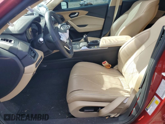 2021 Acura TLX w/Advance Package with VIN 19UUB5F61MA009716, listed as a Copart auction lot 76592364 with 0 mi miles and Salvage Title. Bid and sale history available at carsss.com. Image 7.