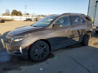 2022 Chevrolet Equinox RS with VIN 3GNAXWEV6NS153464, listed as a Copart auction lot 84108974 with 75,649 mi miles and Salvage Title. Bid and sale history available at carsss.com. Image 1.