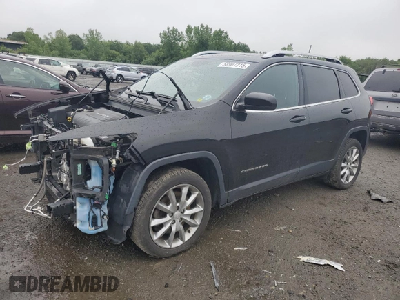 2018 Jeep Cherokee Limited with VIN 1C4PJMDB7JD530166, listed as a Copart auction lot 58907215 with 107,390 mi miles and Clean title. Bid and sale history available at DreamBid. Image 1.