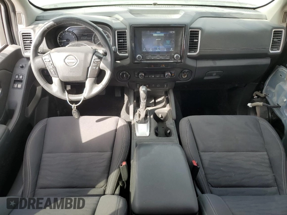 2022 Nissan Frontier SV with VIN 1N6ED1CM4NN682645, listed as a Copart auction lot 74834384 with 25,912 mi miles and Salvage title. Bid and sale history available at DreamBid. Image 8.