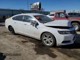 2015 Chevrolet Impala LT with VIN 2G1115SLXF9184893, listed as a Copart auction lot 47459105 with 136,175 mi miles and Salvage Title. Bid and sale history available at DreamBid. Image 4.