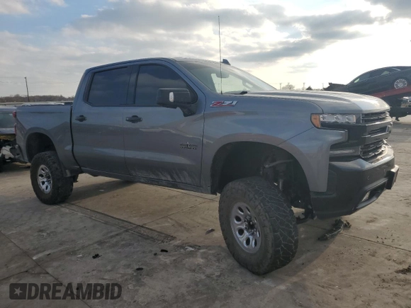 2021 Chevrolet Silverado 1500 LTZ with VIN 3GCUYGED0MG346971, listed as a Copart auction lot 44255635 with 51,534 mi miles and Salvage Title. Bid and sale history available at DreamBid. Image 4.
