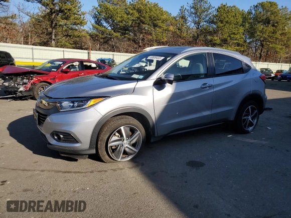 2022 Honda HR-V EX with VIN 3CZRU6H54NM760445, listed as a Copart auction lot 49689455 with 10,799 mi miles and Salvage Title. Bid and sale history available at carsss.com. Image 1.