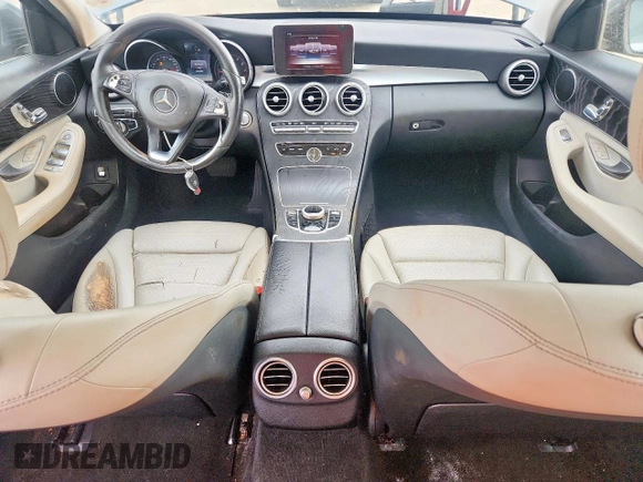 2017 Mercedes-Benz C 300 with VIN 55SWF4JB0HU231721, listed as a Copart auction lot 59524015 with 103,995 mi miles and Salvage title. Bid and sale history available at DreamBid. Image 8.