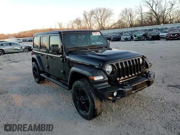 2022 Jeep Wrangler Unlimited Sport with VIN 1C4HJXDN9NW264238, listed as a Copart auction lot 87304774 with 33,217 mi miles and Salvage Title. Bid and sale history available at DreamBid. Image 14.