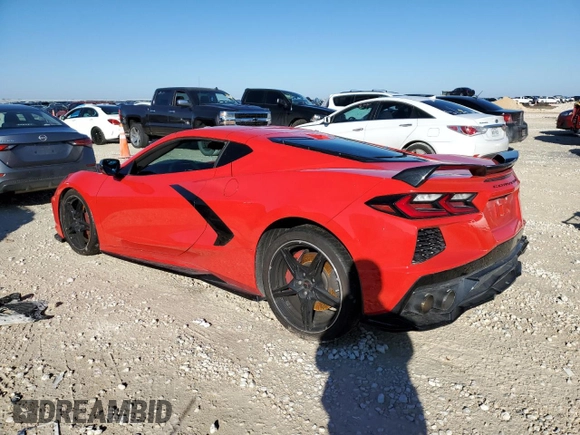 2021 Chevrolet Corvette 3LT with VIN 1G1YC2D40M5116528, listed as a Copart auction lot 43281055 with 31,853 mi miles and Salvage Title. Bid and sale history available at carsss.com. Image 2.