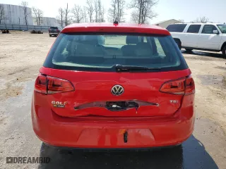 2016 Volkswagen Golf TSI SE with VIN 3VW217AU3GM065008, listed as a Copart auction lot 53892935 with 42,482 mi miles and Salvage Title. Bid and sale history available at carsss.com. Image 6.