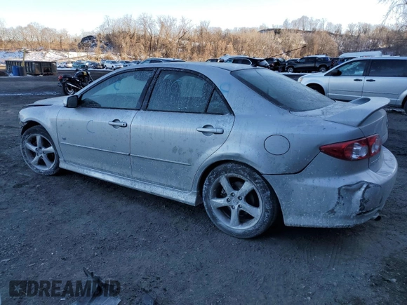 2005 Mazda 6 Sport S with VIN 1YVHP80D355M54800, listed as a Copart auction lot 42609585 with Not Provided miles and Salvage Title. Bid and sale history available at DreamBid. Image 2.